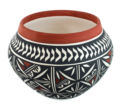Native American Hand Crafted Acoma Pottery By Artist L. Vallo SN20032